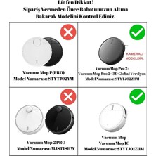 Str Store Dreame D9 D9 Max,mi Vacuum F9 Mi Vacuum Mop 1c Mi Vacumm 2c Vacuum Mop Pro 2+ 3d- Mop 2 PRO-(STYTJ01ZHM) Uyumlu Mop Paspas-2 Adet