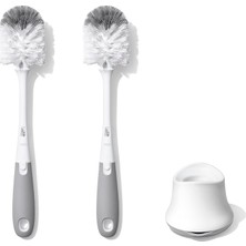 Str Store Oxo - Good Grips Tot Şişe Fırçası, Ucu Temizleyici ve Ayaklı – Gri, 2'li Paket