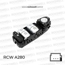 Rockswell Cam Acma Salterı Ön Sol (Dortlu, Sıyah 9051, Ayna Katlamalı, Sıyah Buton) C-Class - A280