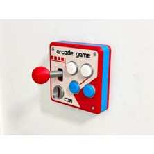 Figron Studio Retro Arcade Joystick Tasarımlı Dekoratif Oda Işık Anahtarı ve Priz Kapağı 3D Baskı