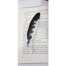Str Store Siyah Tüy Şeklinde Kitap Ayracı, Dekoratif Tasarım
