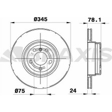 Braxis Braxıs Fren Dıskı Arka Bmw E70 F15 E71 F16
