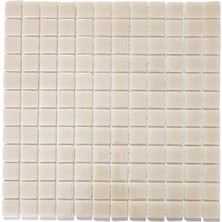 MozaiKristaL Mutfak Tezgah Arası, Havuz, Banyo, Sauna, Spa, Iç , Dış, Zemin, Duvar, Kaplama ve Dekorasyon Uygulamalarında Tüm Yüzeyler Için, 2.5x2.5cm. Kum Beji 31.5X31.5CM. Fileli Cam Mozaik.