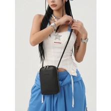Belina Bag Çapraz Omuz Çantası Siyah Telefon Çantası Siyah
