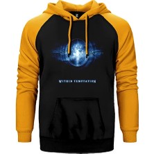 Z zepplin Within Temptation Çift Renk Reglan Kol Sweatshirt / Hoodie