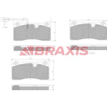 Braxis Braxıs Fren Balatası Arka Q7 07 > 15 3.0 Tdı Tfsı Cjgc Cjma Bun Casb