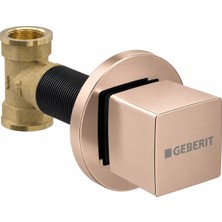 Geberit Kare Ankastre Stop Valf Taharet Musluğu Satine Mat Bronz – Iç Set Dahil