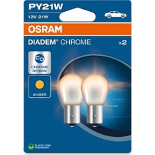 Osram 21W 12V Ampul Takımı AU15S 10XBLI2QR2B Osram Dıadem Chrome Desıng