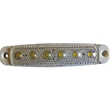 Ceray - Ağır Vasıta Parmak Yan Sınyal Lambası 6 Ledlı Beyaz E Belgelı 24V - Ceray 201313-B-2450 Ad.