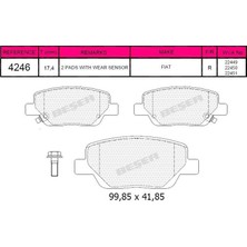 Grap Arka Fren Balatası Egea 1,3d Multıjet / 1,4 / 1,4lpg / 1,6 / 1,6d Multıjet - 94246