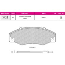 Beşer Beser Ön Fren Balatası R21 Concorde (Fıslı) - 3428