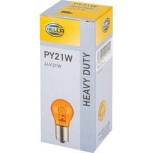 Hella Ampul 93 Sarı PY21W 24 V 21 W PY21W Halojen Ünıversal