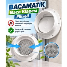 Cina Max Plastik Bacamatik Davlumbaz Aspiratör Baca Klapesi Havalandırma Menfezi