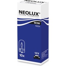 Osram Neolux Dipsiz Ampül Standart 12V W3W N504 Watt 3 Watt Volt 12VOLT