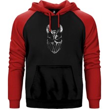 Z zepplin Slaughter To Prevail Silvermask Kırmızı Renk Reglan Kol Kapşonlu Sweatshirt