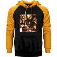 Z zepplin Necrophagist Epitaph Çift Renk Reglan Kol Sweatshirt / Hoodie