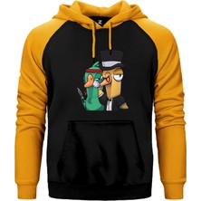 Z zepplin Goose Goose Duck Katil Sarı Renk Reglan Kol Kapşonlu Sweatshirt