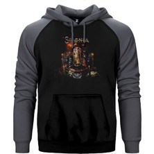 Z zepplin Sirenia Dim Days Of Dolor Gri Renk Reglan Kol Kapşonlu Sweatshirt