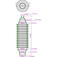 Üçel Ucel Direksiyon Körüğü Sağ-Sol Unıversal