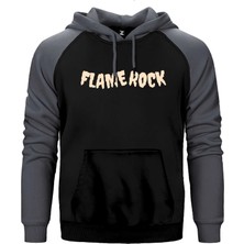 Z zepplin Dark Rock Musıc Gri Renk Reglan Kol Kapşonlu Sweatshirt