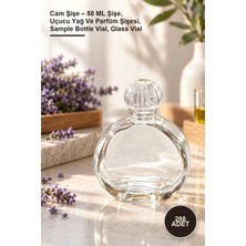 Yenilig 288 Adet Cam Şişe – 50 ml Şişe, Uçucu Yağ ve Parfüm Şişesi, Sample Bottle Vial, Glass Vial