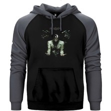Z zepplin Paradise Lost In Requıem Gri Renk Reglan Kol Kapşonlu Sweatshirt