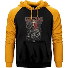 Z zepplin Scorpions Lovedrive Sarı Renk Reglan Kol Kapşonlu Sweatshirt
