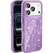 Microsonic Apple iPhone 18 Pro Kılıf Glamgrip Luxe Lila