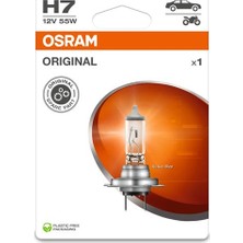 Osram Halojen Ampul (Blıster) 12V H7 64210 55W (Watt 55 Watt Volt 12VOLT H7)