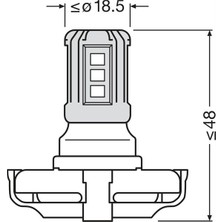 Osram Ampul 1.8W 12V PG20-1 10×1 2b