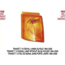 Pleksan Sınyal Lamba Sol Duysuz ( Ford T15 98-00 )