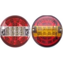 Ceray - Ağır Vasıta Stop Lambası Hamburger Tıp Sarı Kırmızı 12V - Ceray 201618-SK 12VAD.