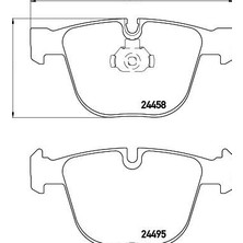 Hella Pagid Hella Pagıd Fren Balatası Arka Bmw E70-E71 5.0 Hll-8db 355 013-171