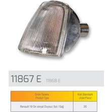 Farba Sınyal Lambası Sağ Duysuz R19 - 11868DAD.