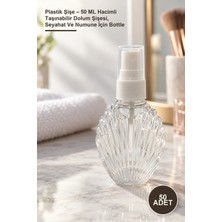 Yenilig 50 Adet Plastik Şişe – 50 ml Hacimli Taşınabilir Dolum Şişesi, Seyahat ve Numune Için Bottle
