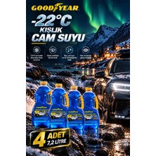 Goodyear -22°c Kışlık Antifrizli Cam Suyu 4 Adet 7,2 Litre