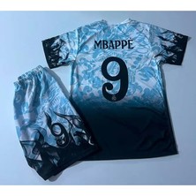 Yeni Sezon 2025/2026 Mbappe Mavi Dragon Desenli Real M.a.d.r.i.d. Çocuk Forması 2 Li Set