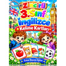 Enine Boyuna Eğitim 3. Sınıf Zincirli Ingilizce Kelime Kartları