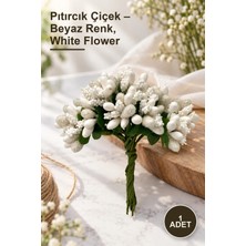 Yenilig 1 Adet Pıtırcık Çiçek – Beyaz Renk, White Flower