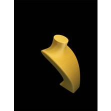 3D Tasarım Boyun Manken Kolye Standı (Sarı)