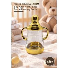 Yenilig 4 Adet Plastik Biberon – 9 cm Boy Altın Renk, Baby Bottle Feeding Bottle