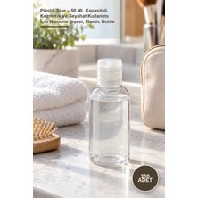 Yenilig 200 Adet Plastik Şişe – 50 ml Kapasiteli Kozmetik ve Seyahat Kullanımı Için Numune Şişesi, Plastic Bottle