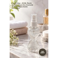 Yenilig 200 Adet Plastik Şişe – 50 ml Ölçülü Ambalaj Şişesi Sıvı Kozmetik Numune Şişesi Bottle