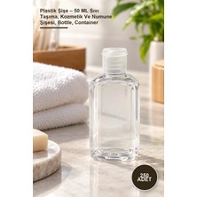 Yenilig 250 Adet Plastik Şişe – 50 ml Sıvı Taşıma, Kozmetik ve Numune Şişesi, Bottle, Container