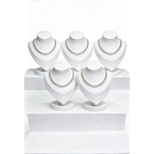 3D Tasarım Kolye Standı Takı Sergileme Büstü(5li Ürün)