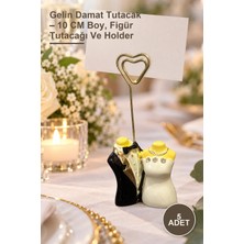 Yenilig 5 Adet Gelin Damat Tutacak – 10 cm Boy, Figür Tutacağı ve Holder