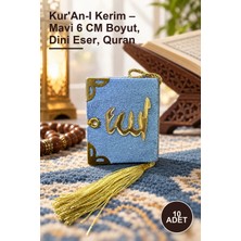 Yenilig 10 Adet Kur'an-I Kerim – Mavi 6 cm Boyut, Dini Eser, Quran