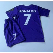 Real Madrid 2017 Cardiff Şampiyonlar Ligi Finali Ronaldo Çocuk Forması 2 Li Set