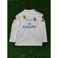Real Madrid 2017 Iç Saha Şampiyonlar Ligi Uzun Kol Ronaldo Yetişkin Forması
