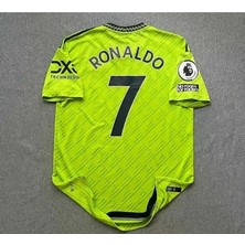 Manchester'united 2022/23 Sezonu Cristiano Ronaldo Deplasman Forması (Neon)